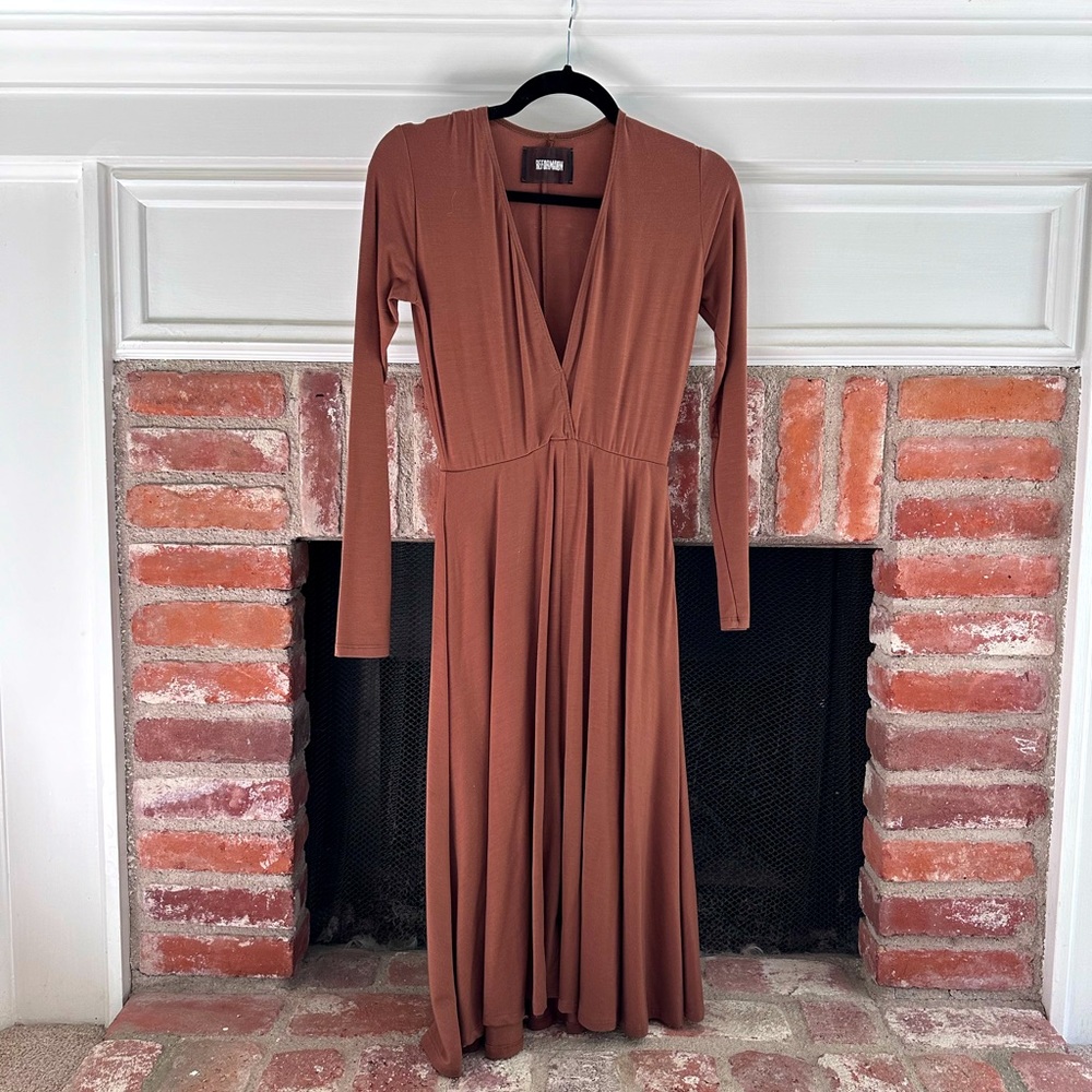 Reformation long sleeve midi dress, size XS